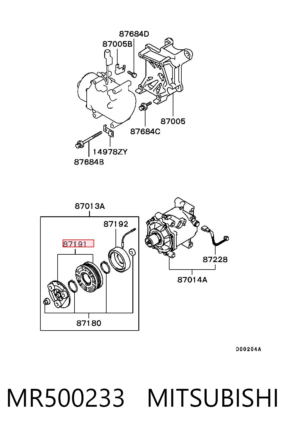 MR500233 Mitsubishi