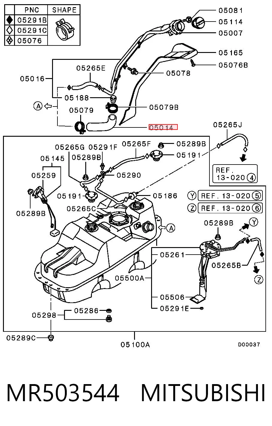 MR503544 Mitsubishi