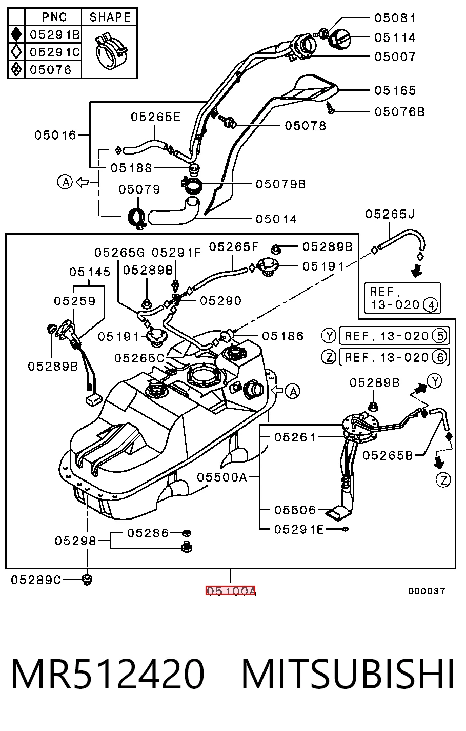 Depósito de gasolina Mitsubishi Pajero SPORT I SUV (K90) (1996 - 2009) precio, desde 265,82 EUR