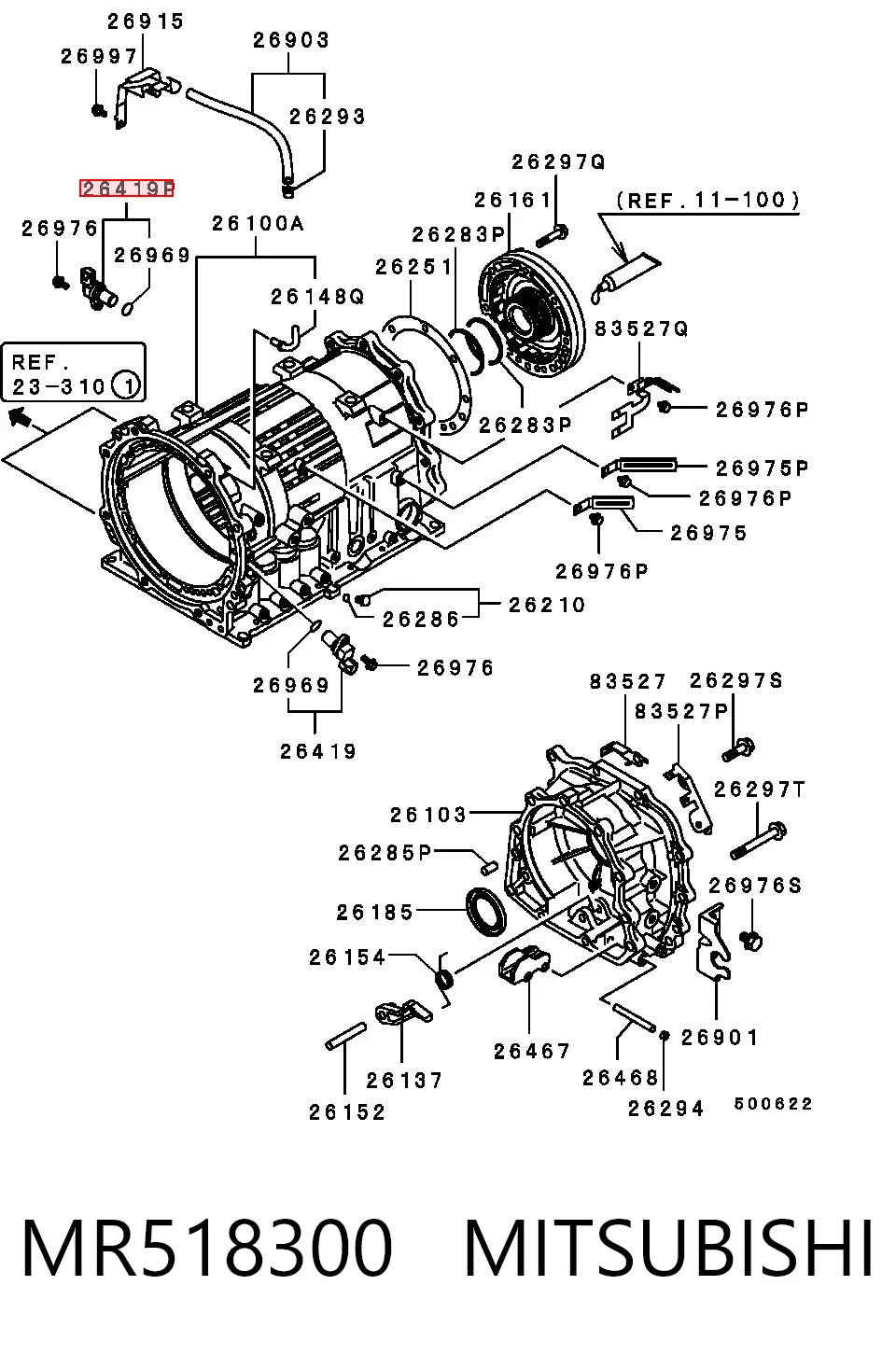 MR518300 Mitsubishi Captador de velocidad