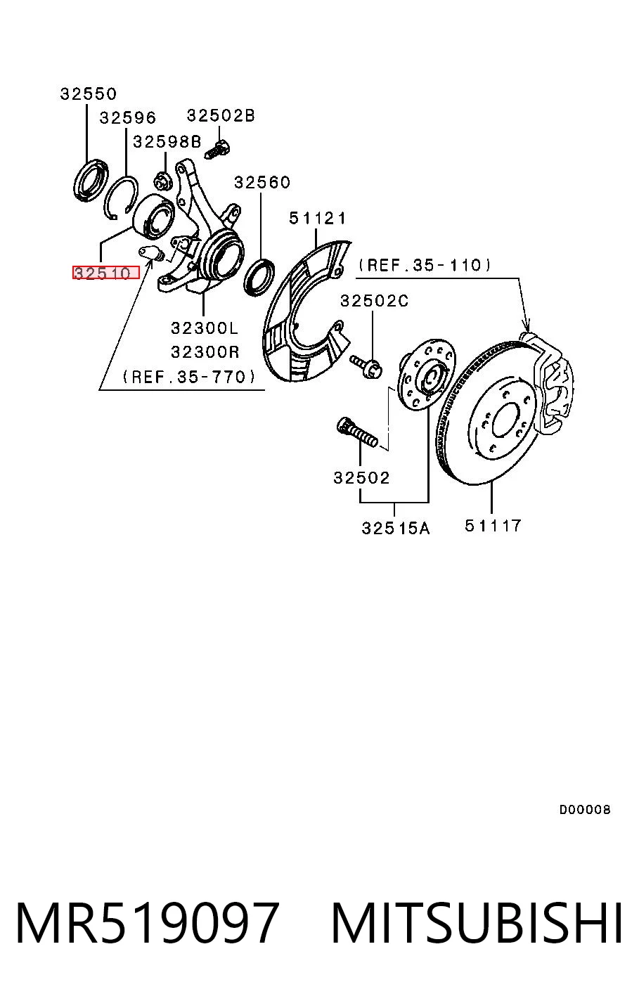 MR519097 Mitsubishi