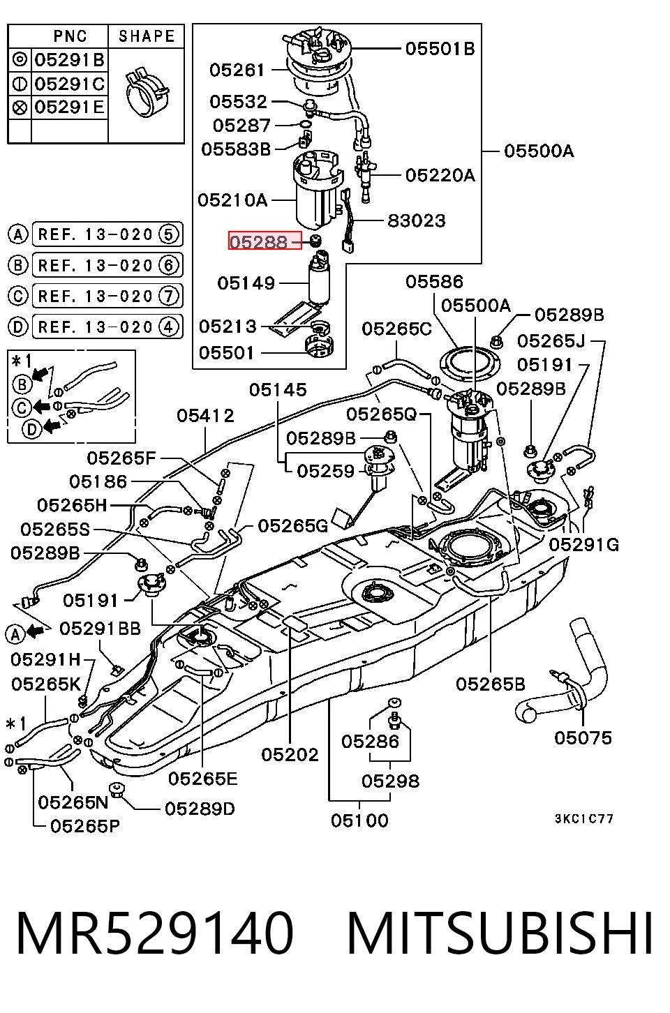 MR529140 Mitsubishi