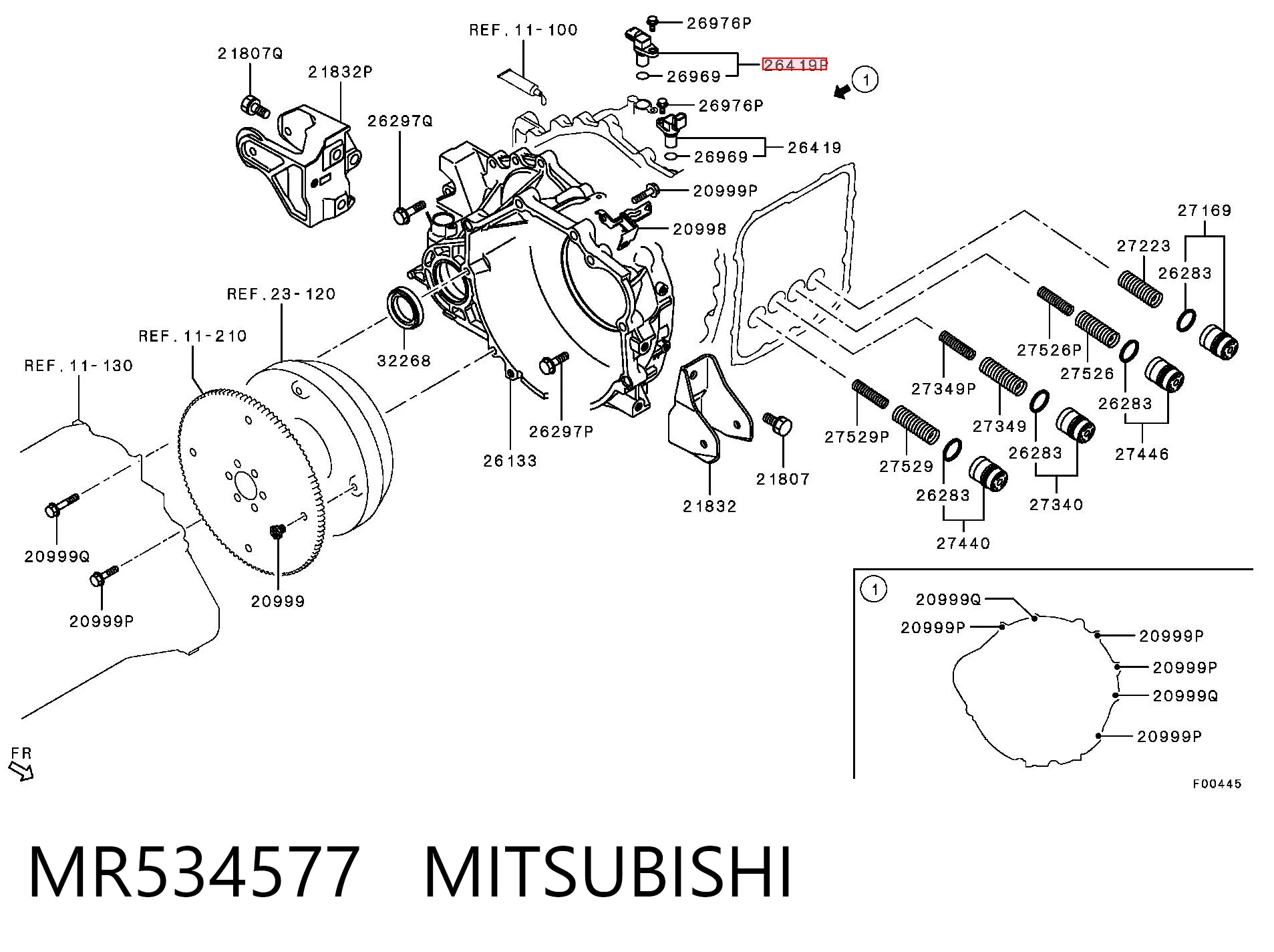 MR534577 Mitsubishi Captador de velocidad