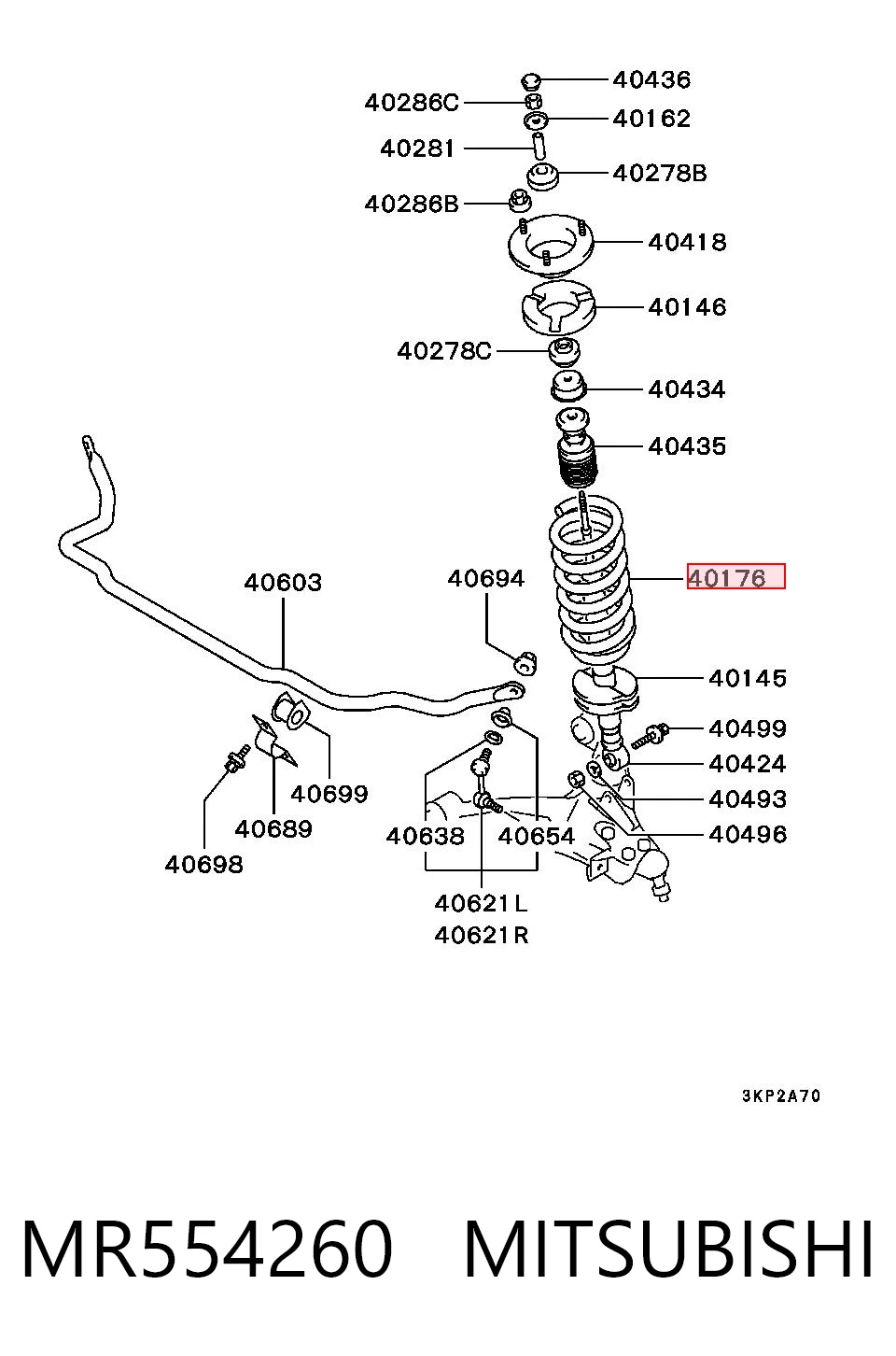 Comprar Muelle delantero Mitsubishi Pajero III 