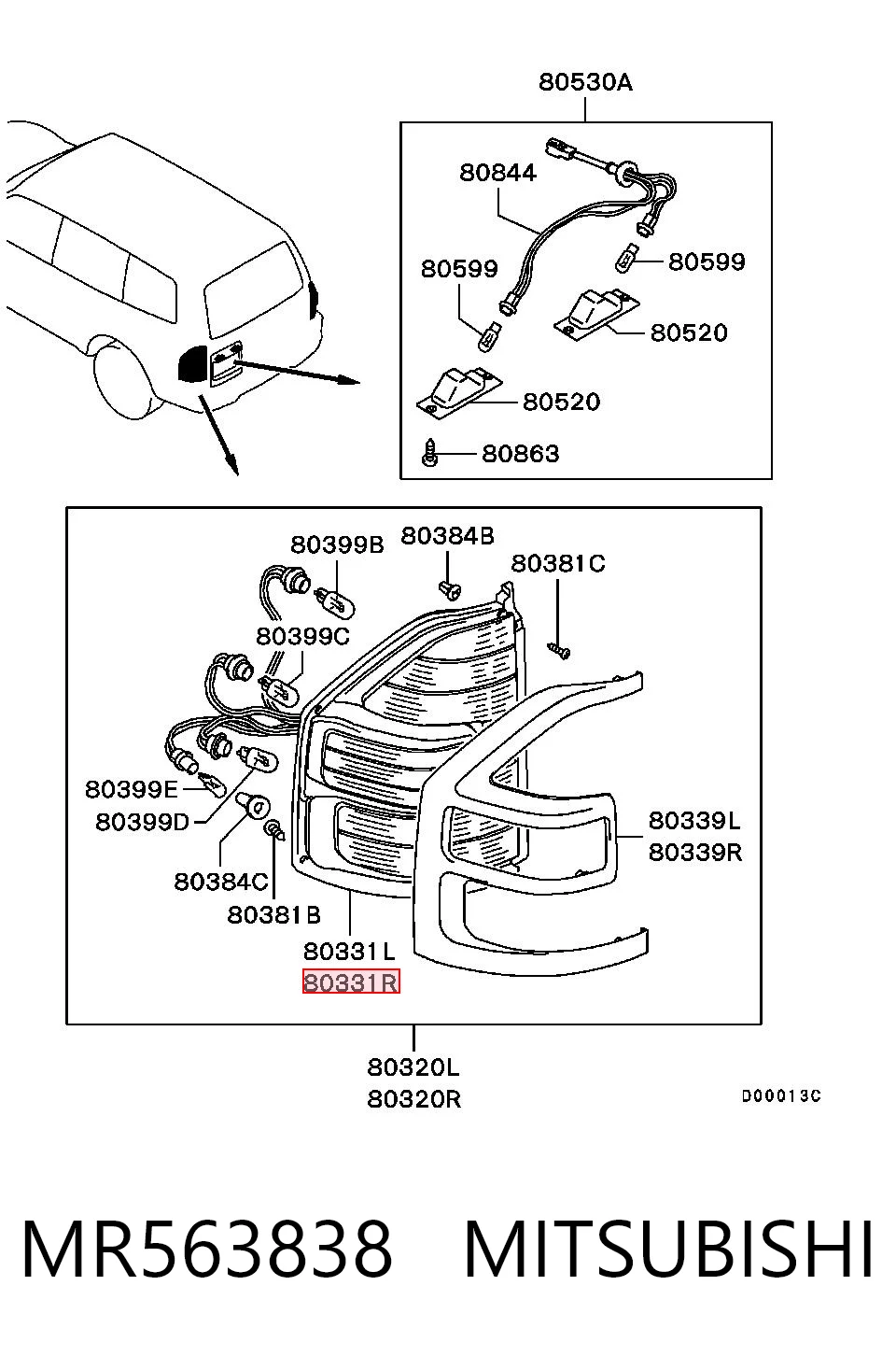 MR563838 Mitsubishi