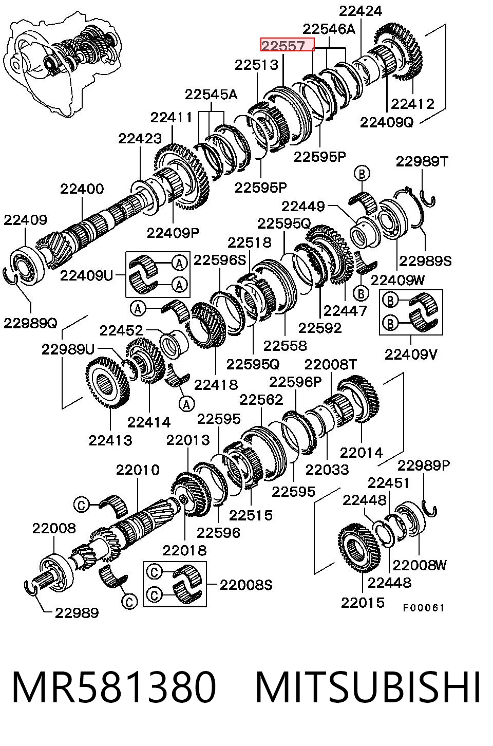 MR581380 Mitsubishi