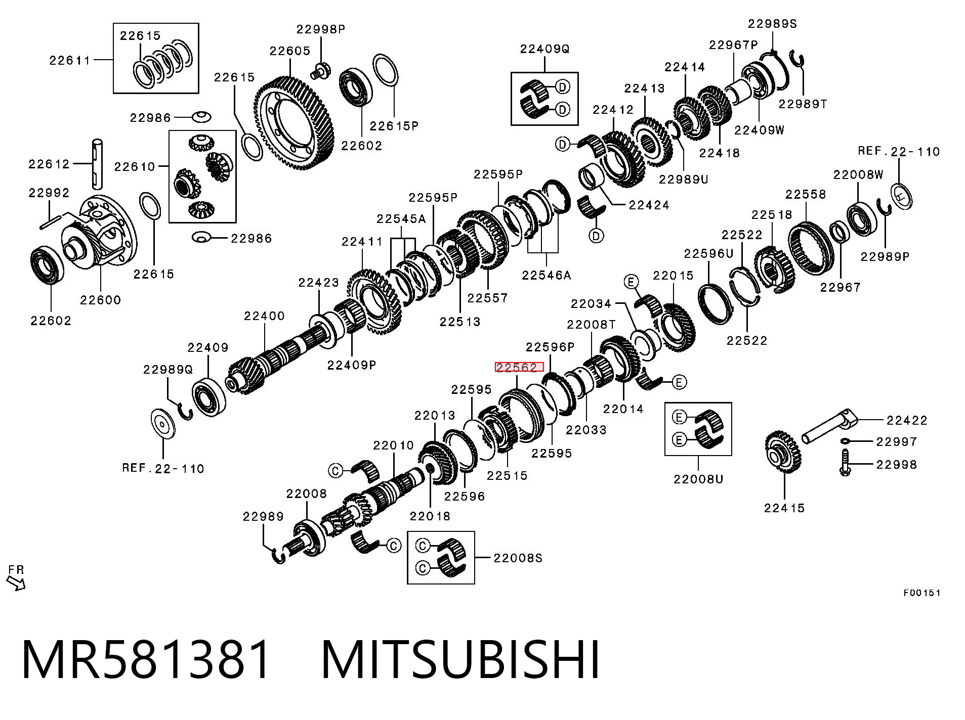 MR581381 Mitsubishi