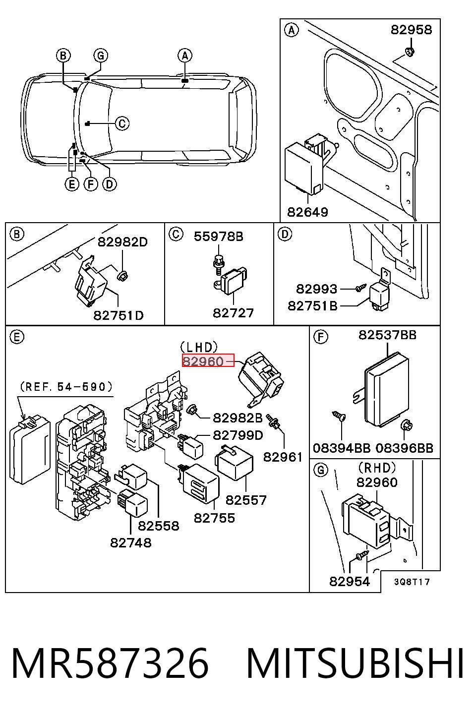 MR587326 Mitsubishi