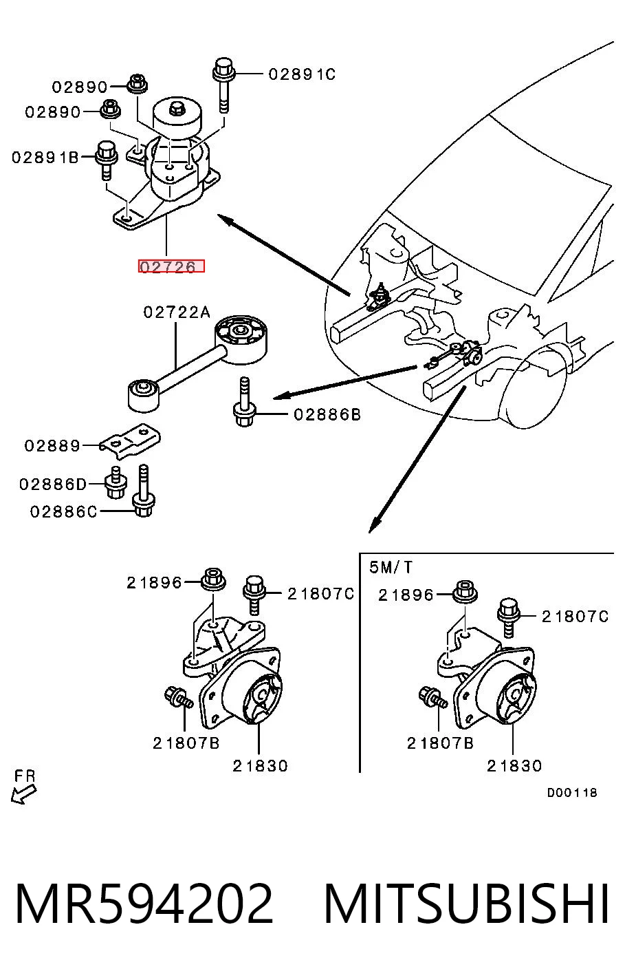 MR594202 Mitsubishi
