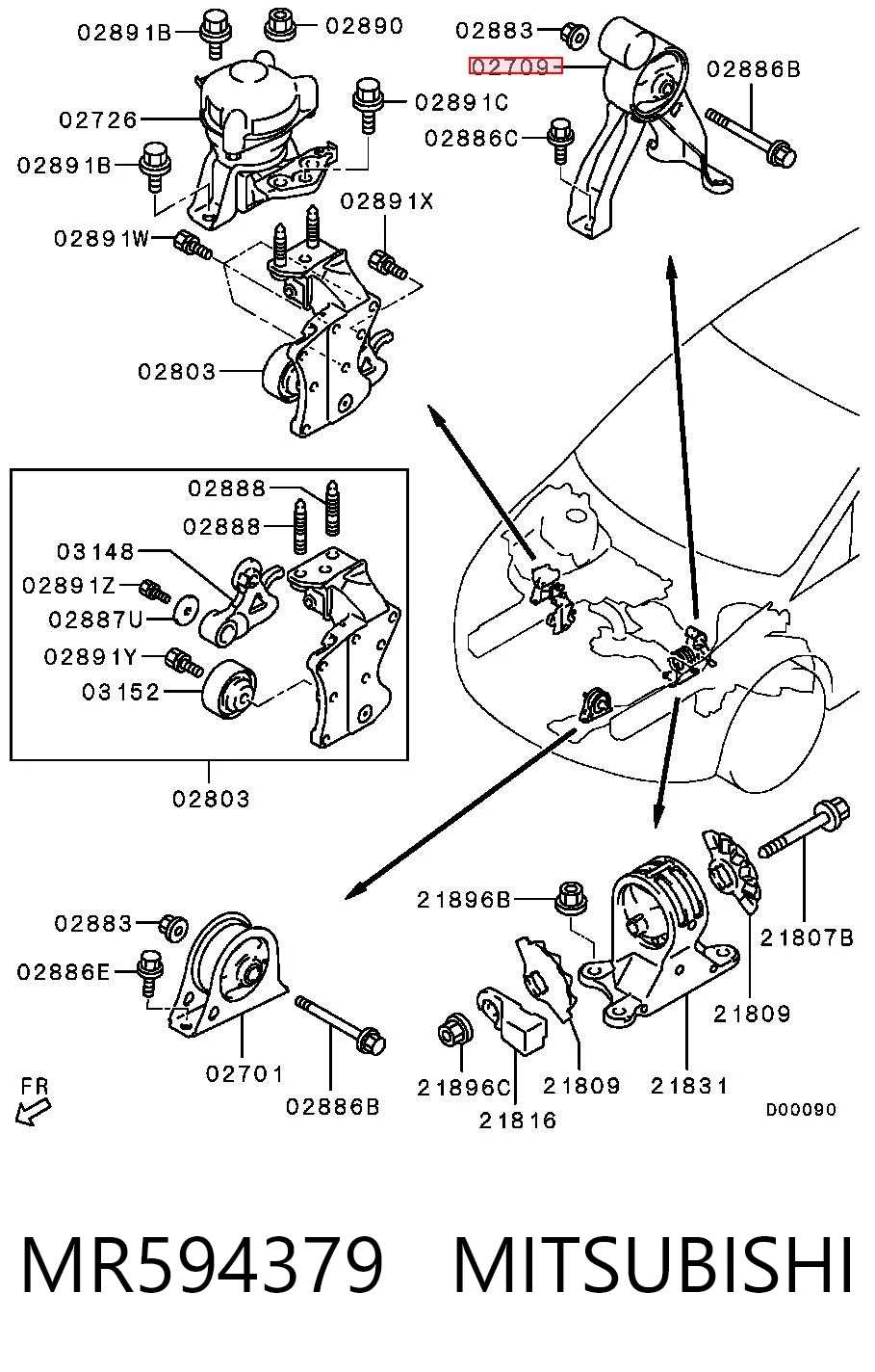 Taco de motor trasero RBI M09NA4E