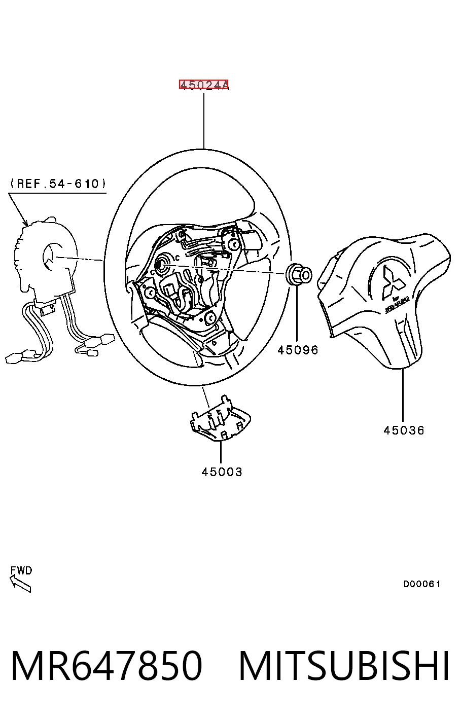 Volante para Mitsubishi Lancer CSA