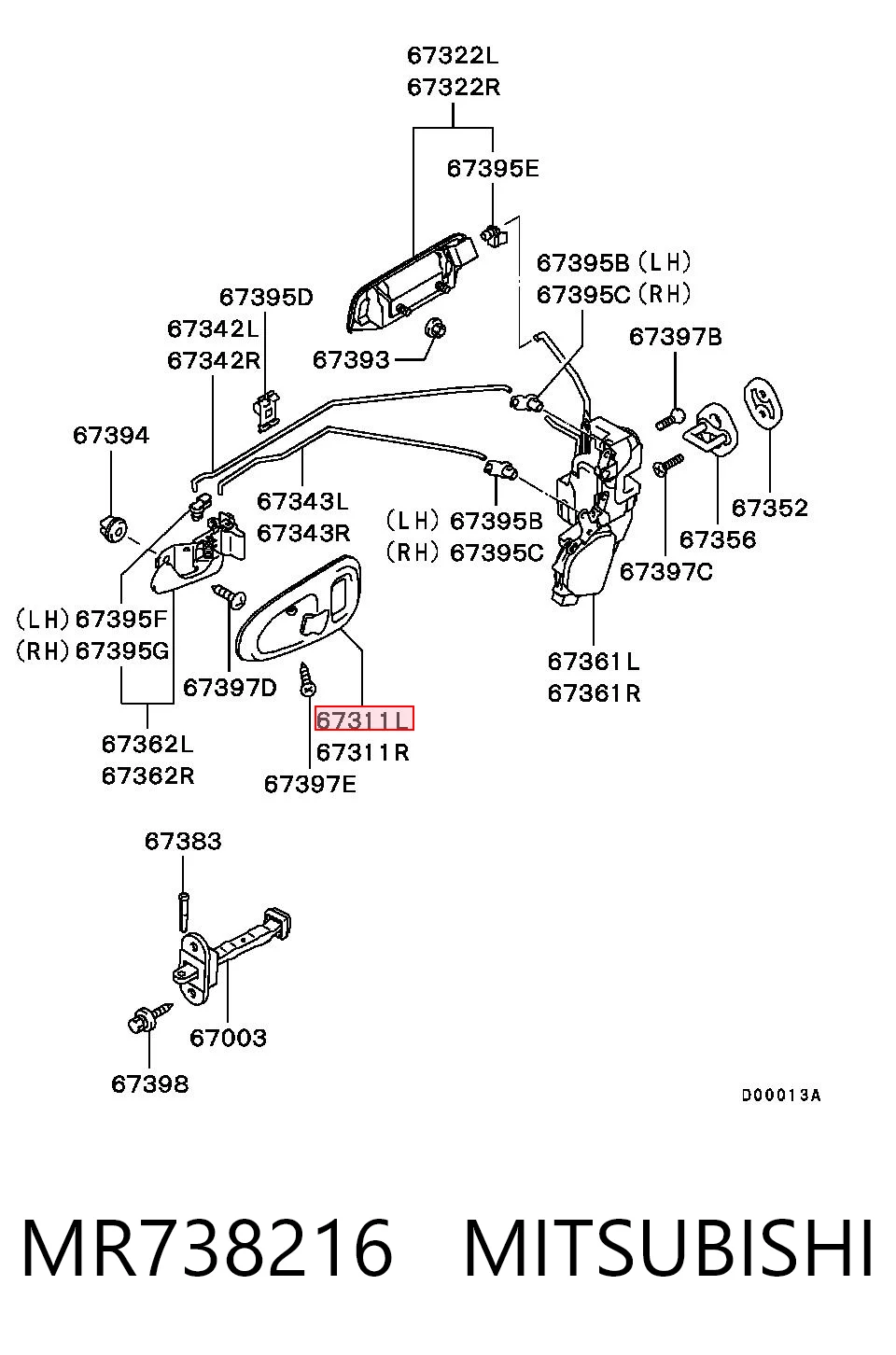 MR738216 Mitsubishi