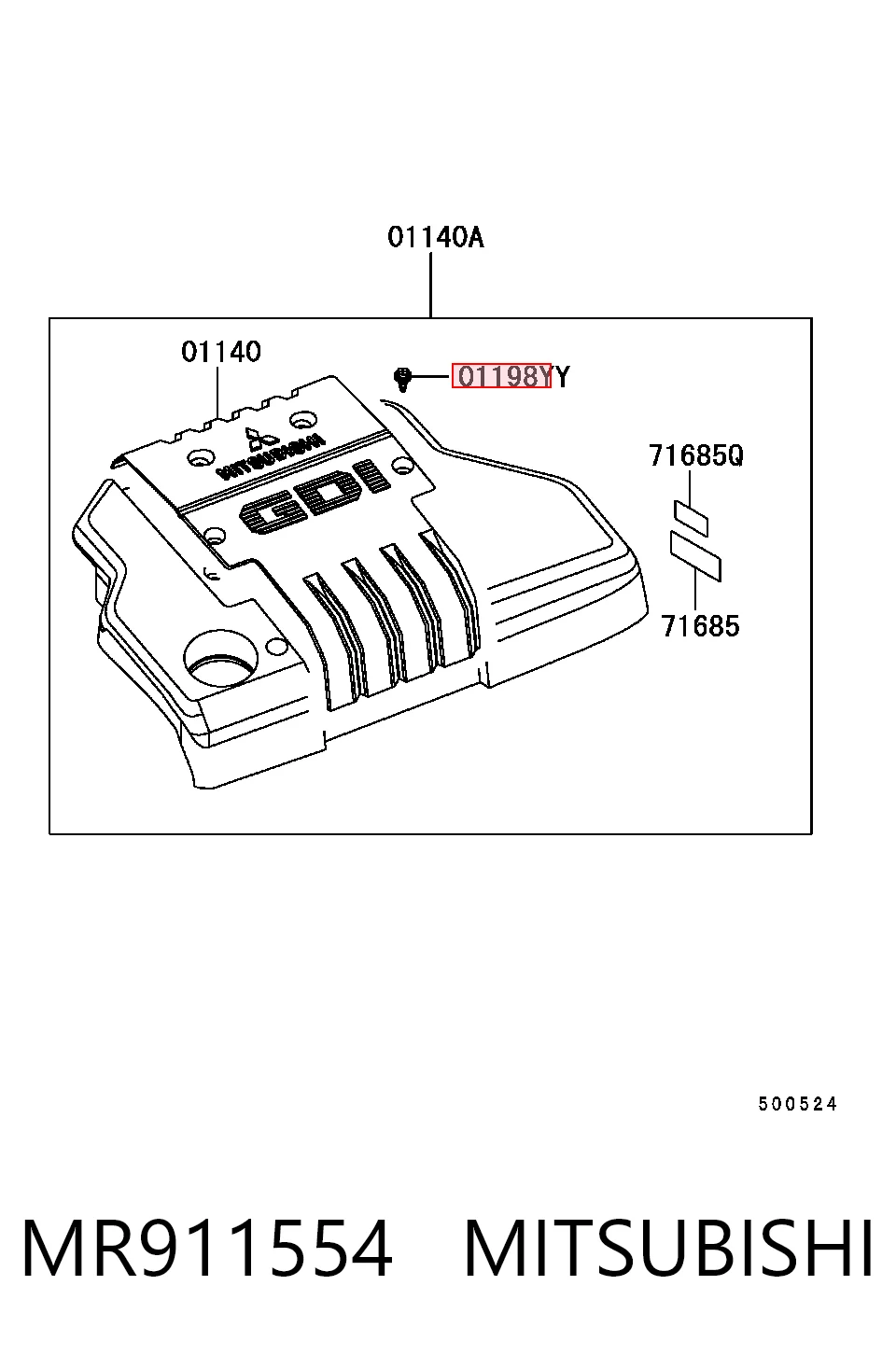 MR911554 Mitsubishi