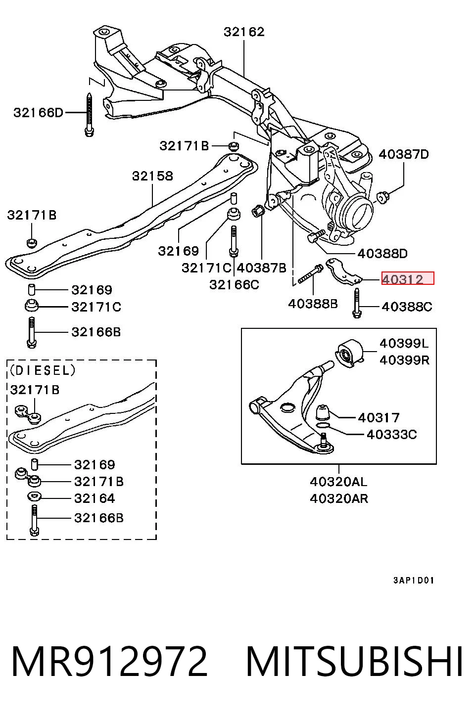 MR912972 Mitsubishi