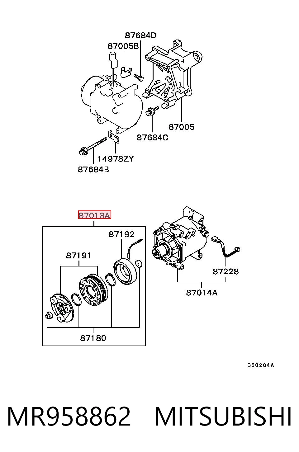 MR958862 Mitsubishi