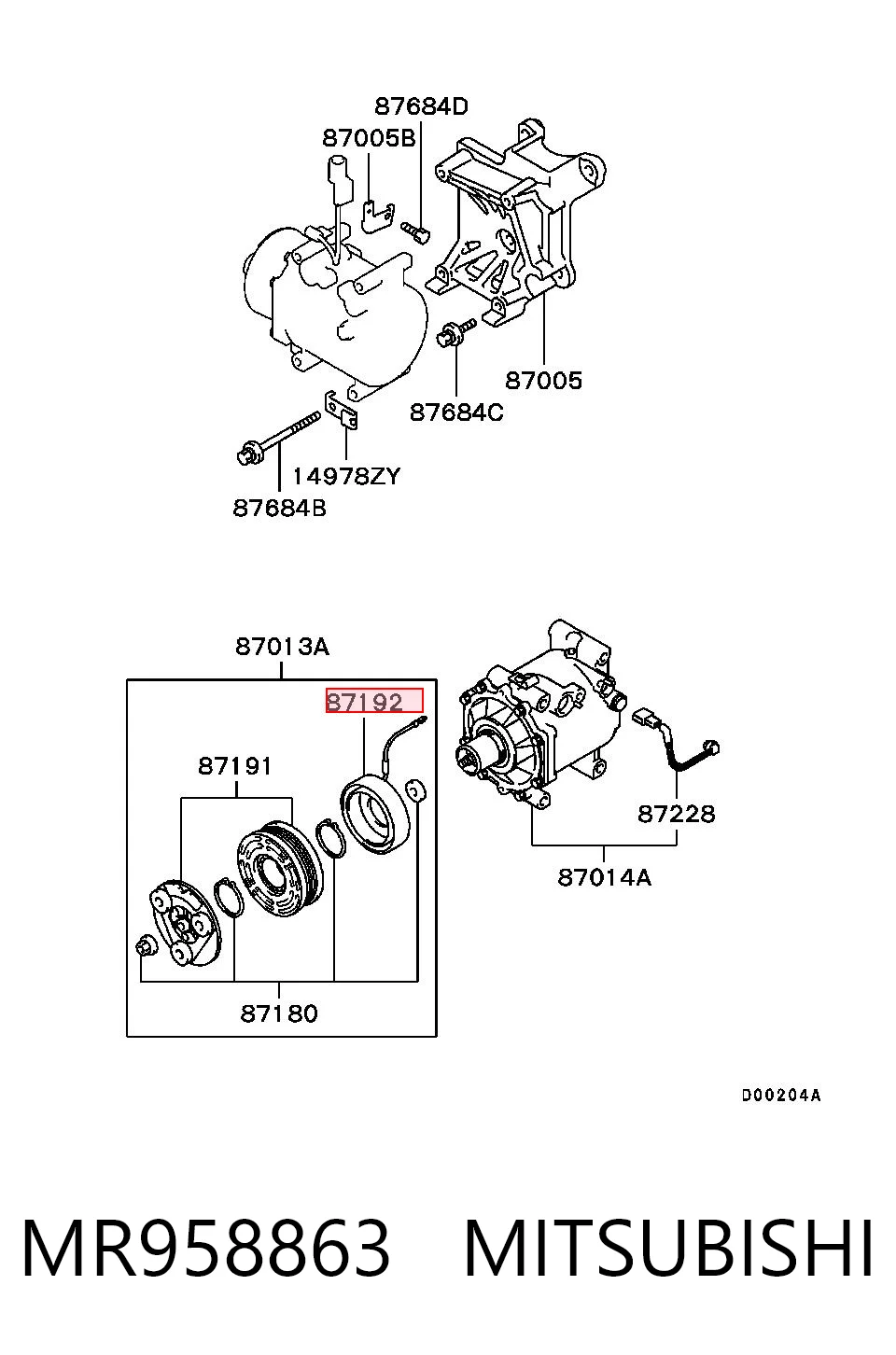 MR958863 Mitsubishi