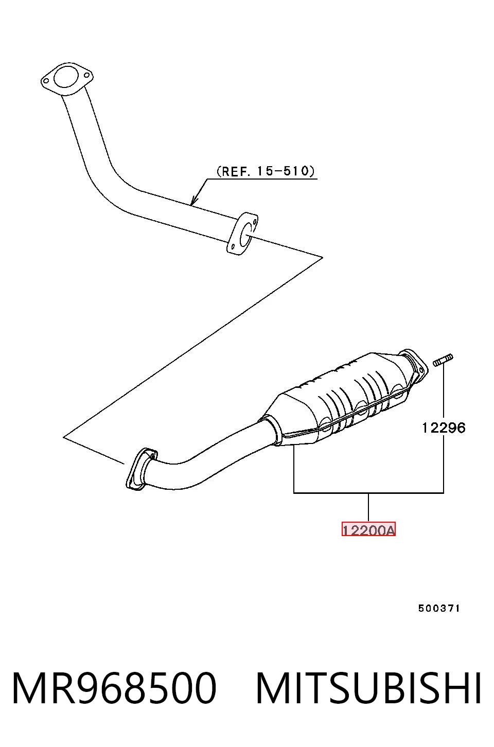Catalizador para Mitsubishi Pajero V70