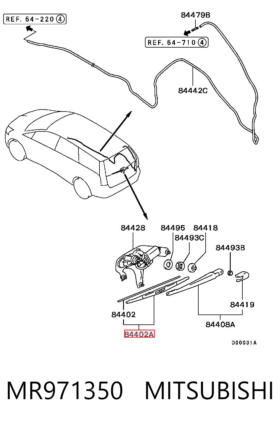 Limpiaparabrisas posterior Mitsubishi Pajero  desde 8,97 €