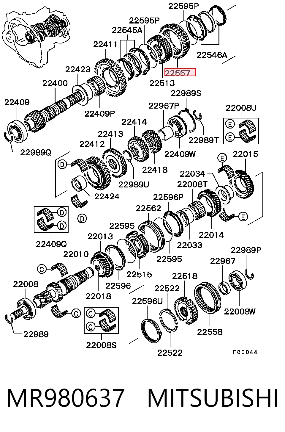 MR980637 Mitsubishi