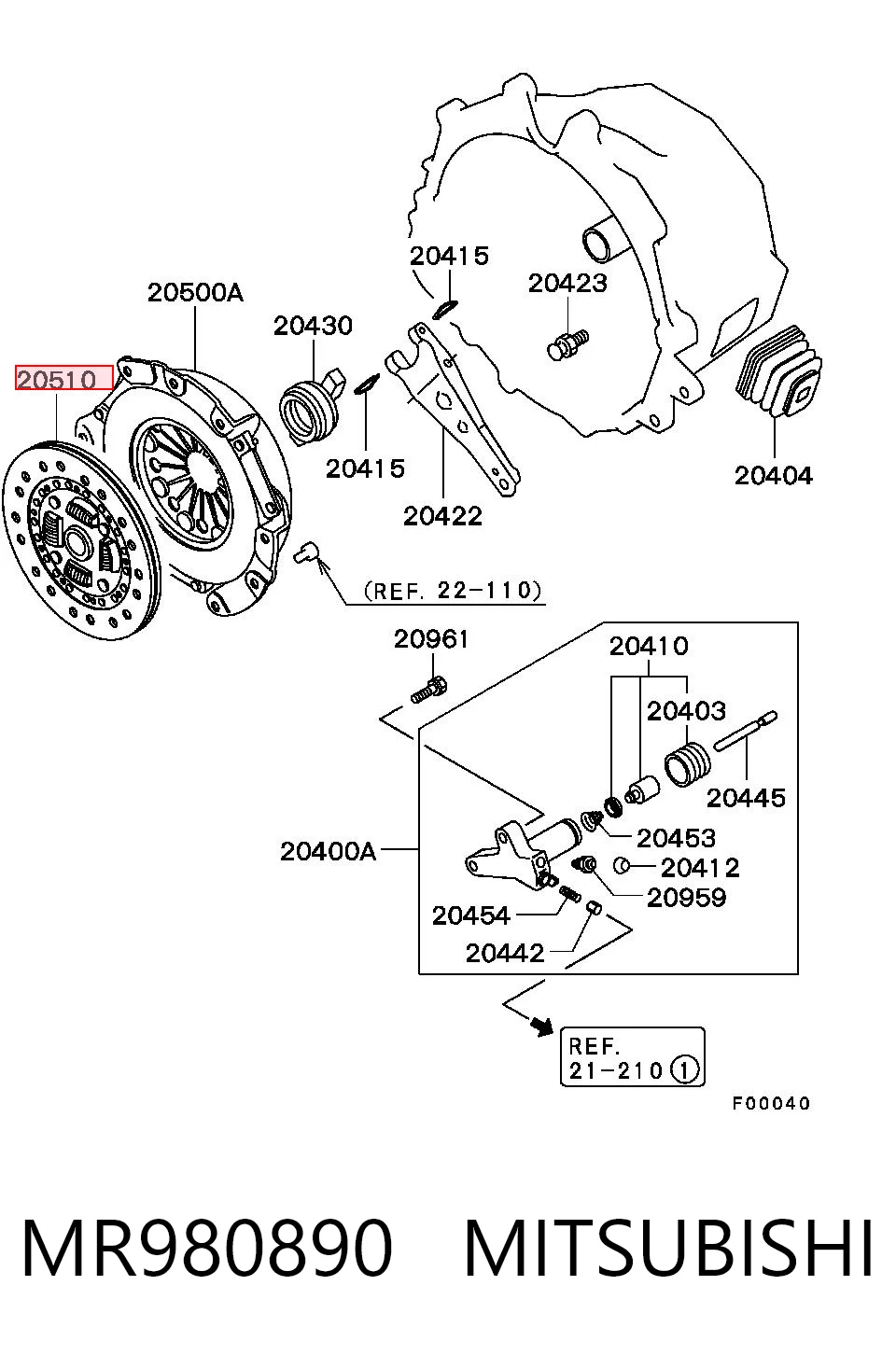 MR980890 Mitsubishi