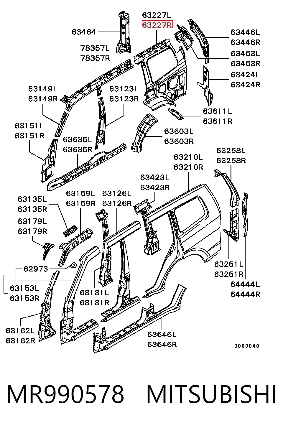 MR990578 Mitsubishi