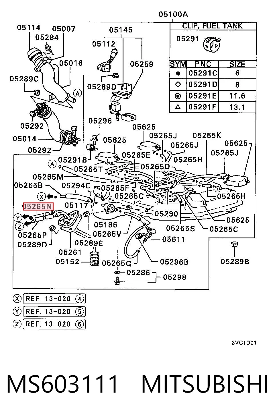 MS603111 Mitsubishi