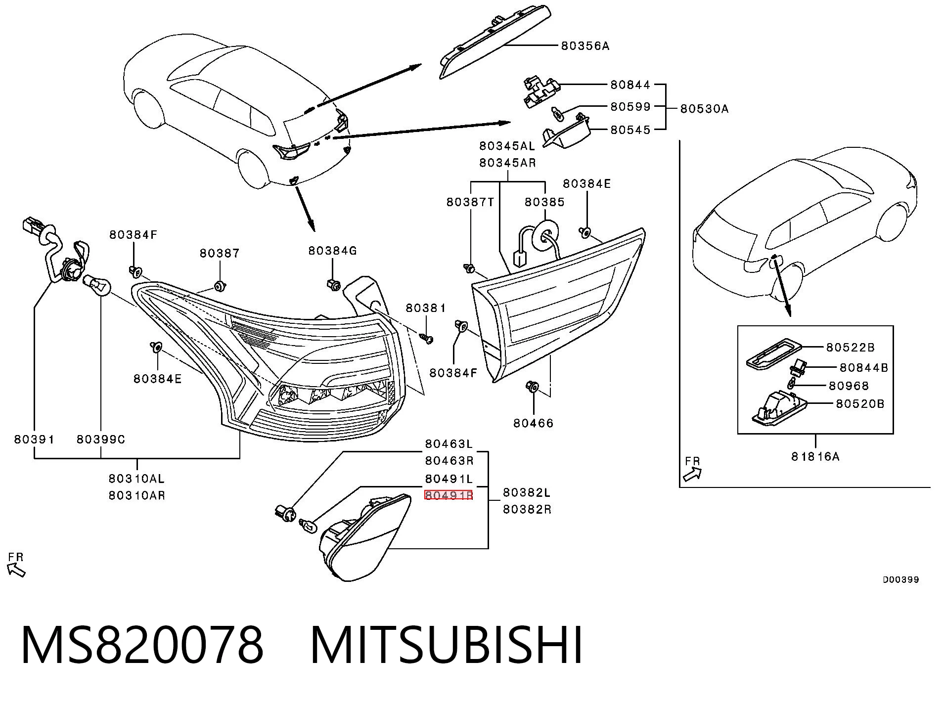 Bombilla MITSUBISHI MS820078