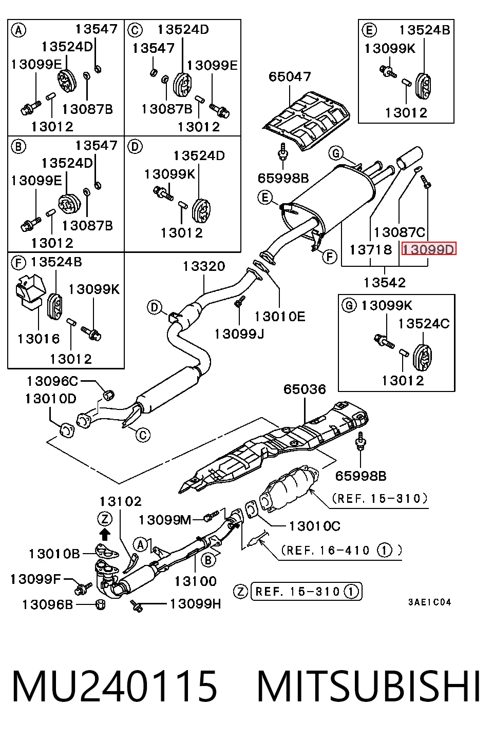 MU240115 Mitsubishi