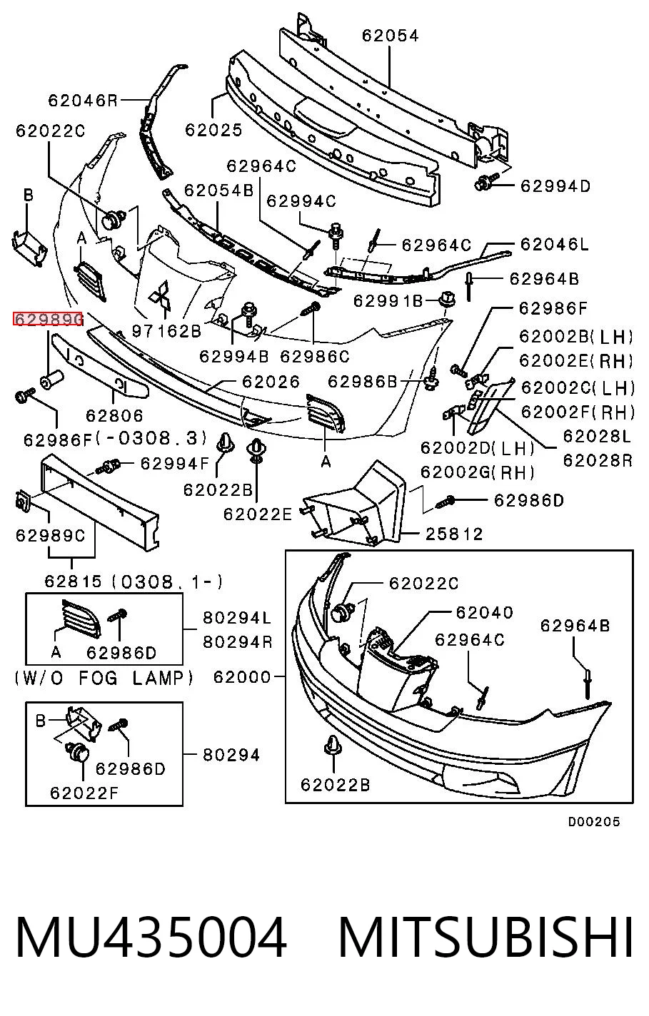 MU435004 Mitsubishi