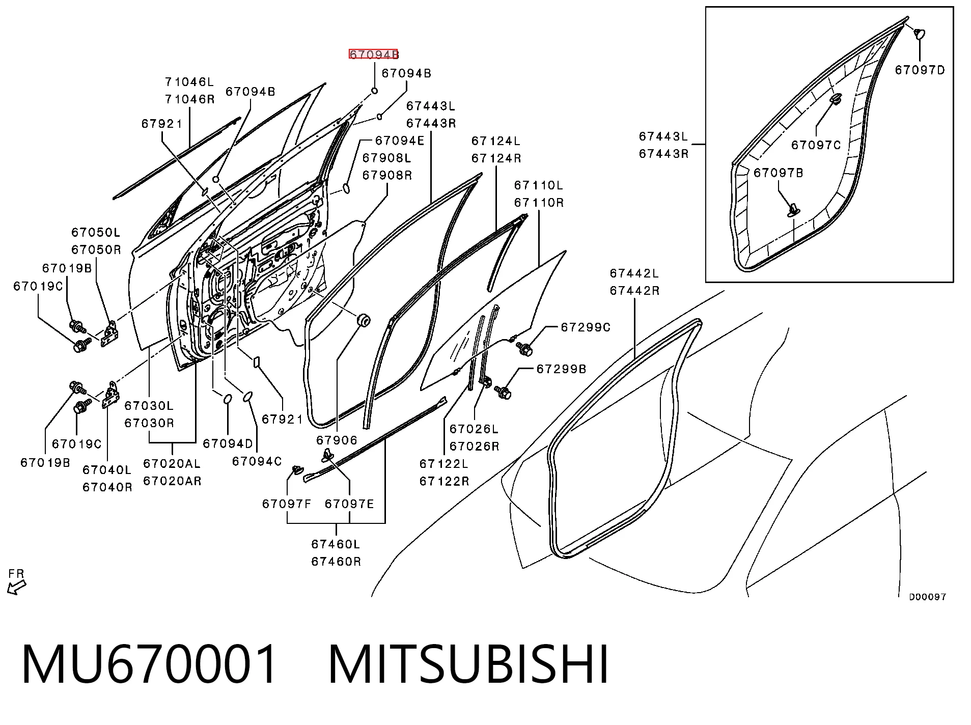 MU670001 Mitsubishi