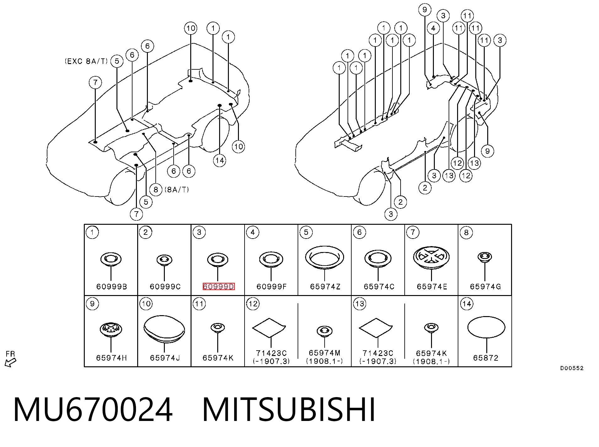 MU670024 Mitsubishi