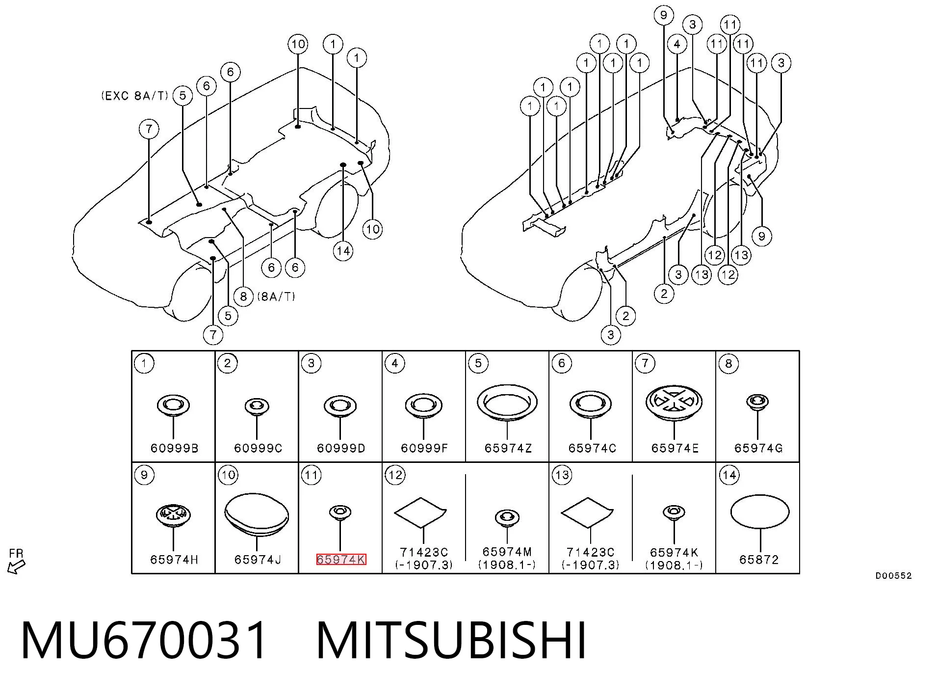 MU670031 Mitsubishi