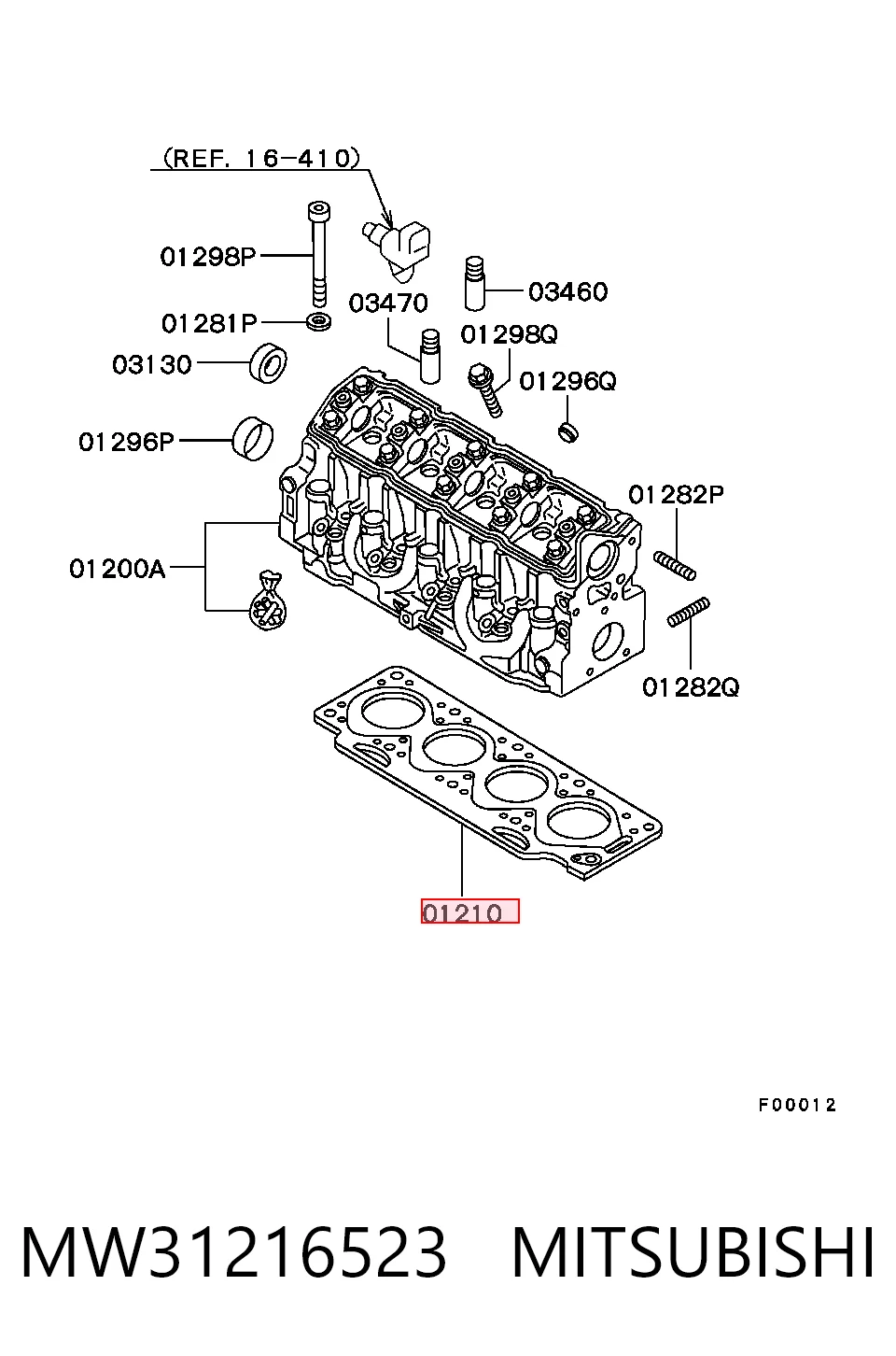  Junta de culata Volvo S40 1