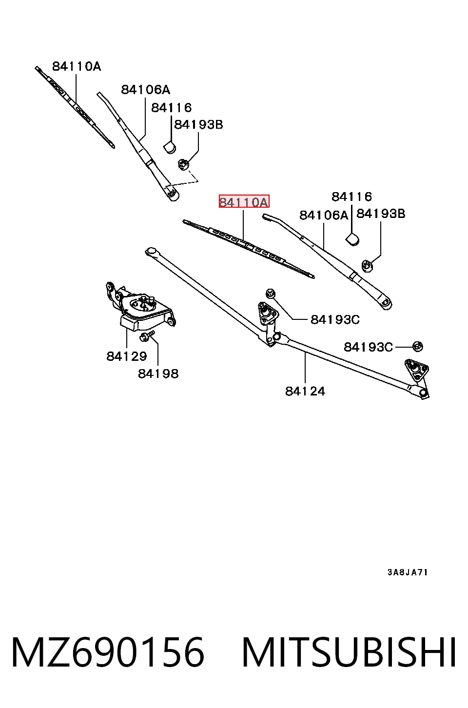 Escobillas Limpiaparabrisas delanteras para BMW 3  E21