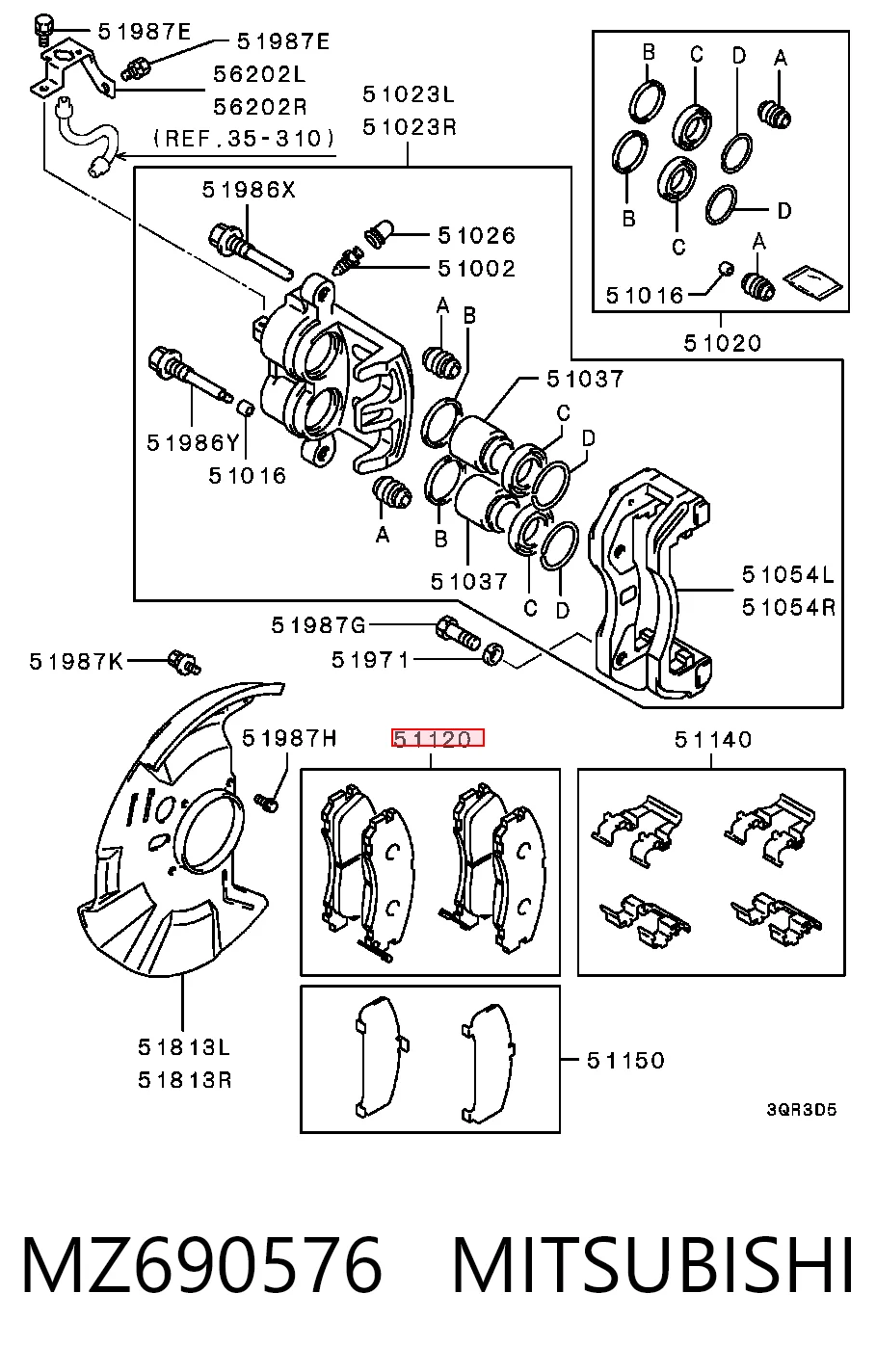Comprar Pastillas de freno delanteras de disco Mitsubishi Eclipse I D22A, D27A a bajo precio