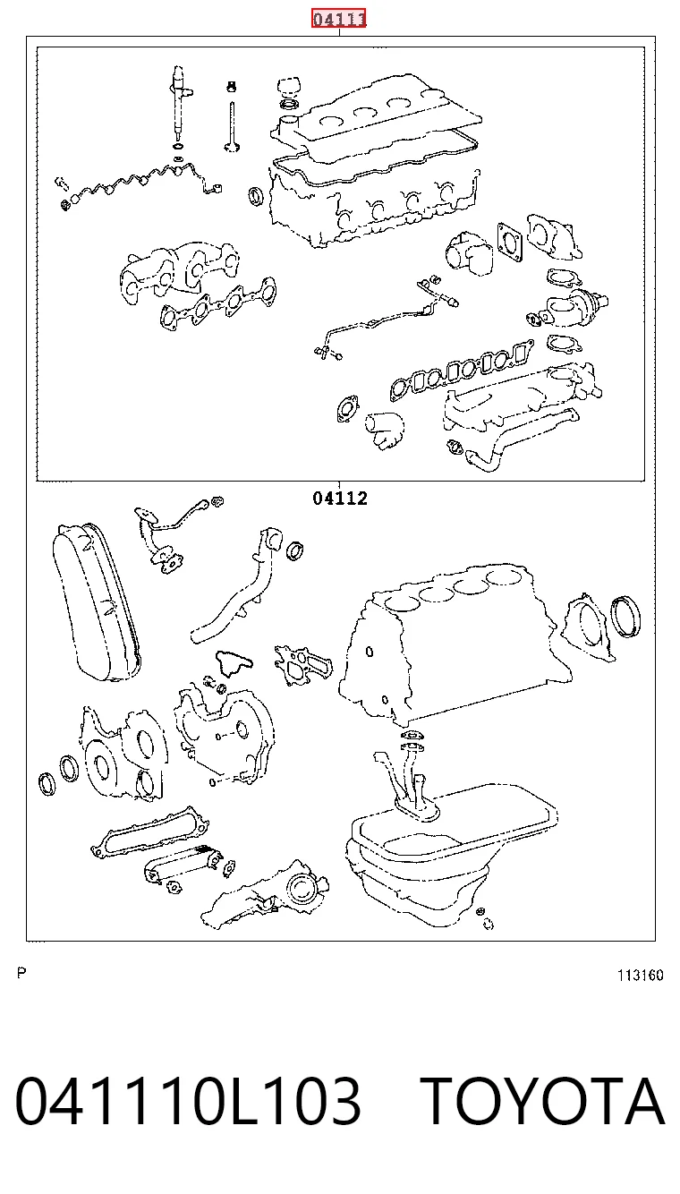 Kit completo de juntas Toyota Hilux pick-up (KUN25) (2005 - 2015) precio, desde 102,99 EUR