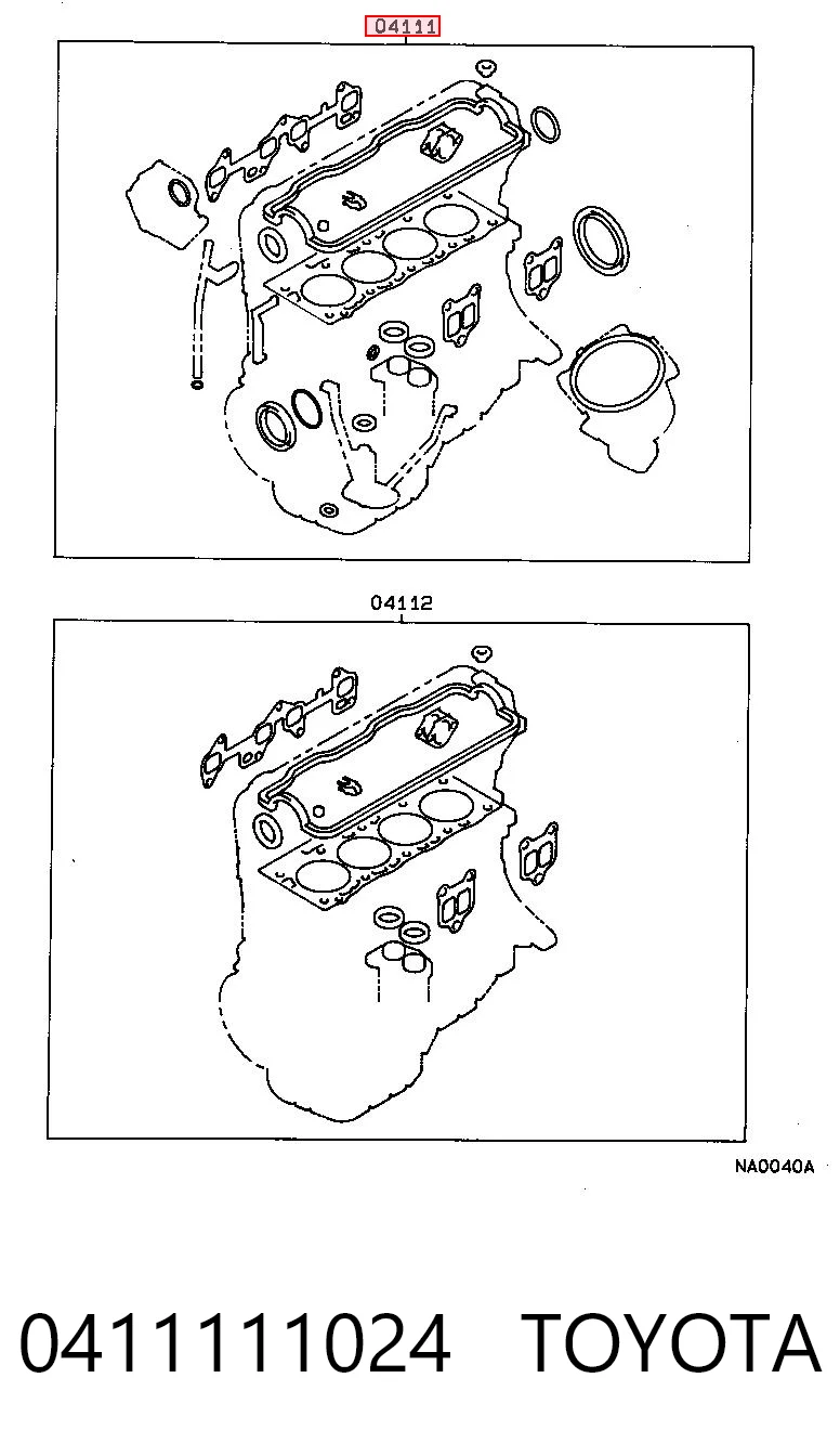 Comprar Juego de juntas para motor Toyota Corolla  E8