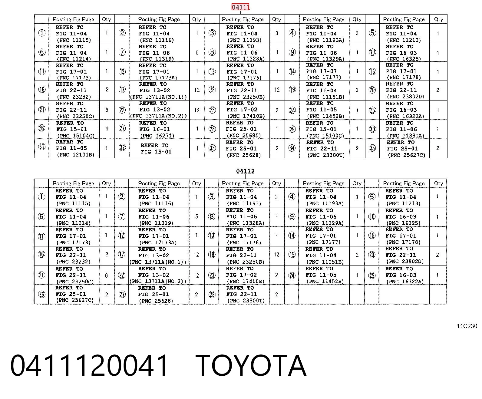 Kit completo de juntas Toyota Camry IV sedán (V20) (1996 - 2001) precio, desde 153,45 EUR