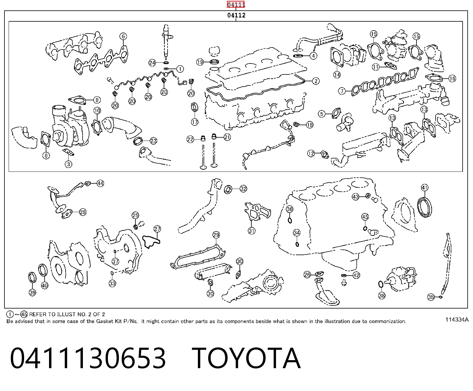 Comprar Juego de juntas para motor Toyota Land Cruiser PRADO J150