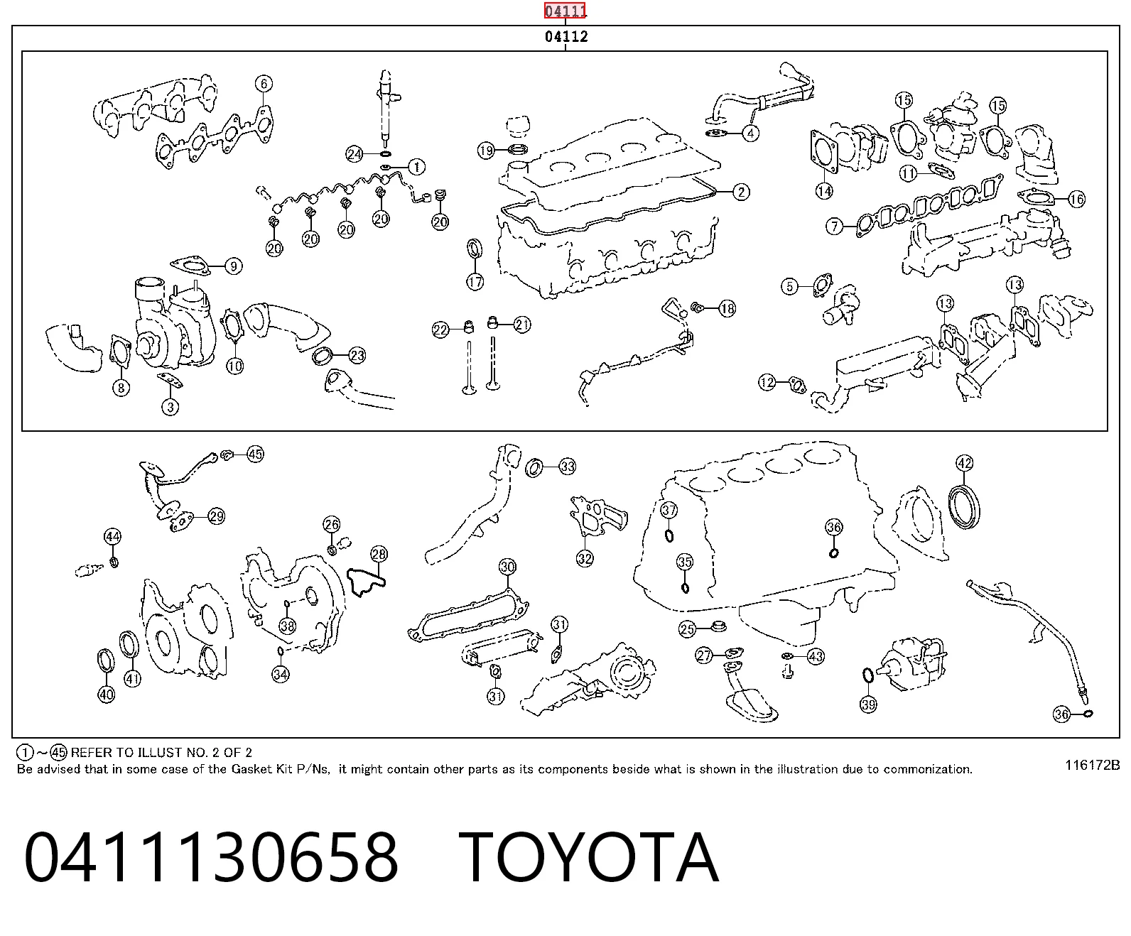 Kit completo de juntas Toyota Land Cruiser PRADO SUV (J150) (2009 - 2026) precio, desde 200,39 EUR