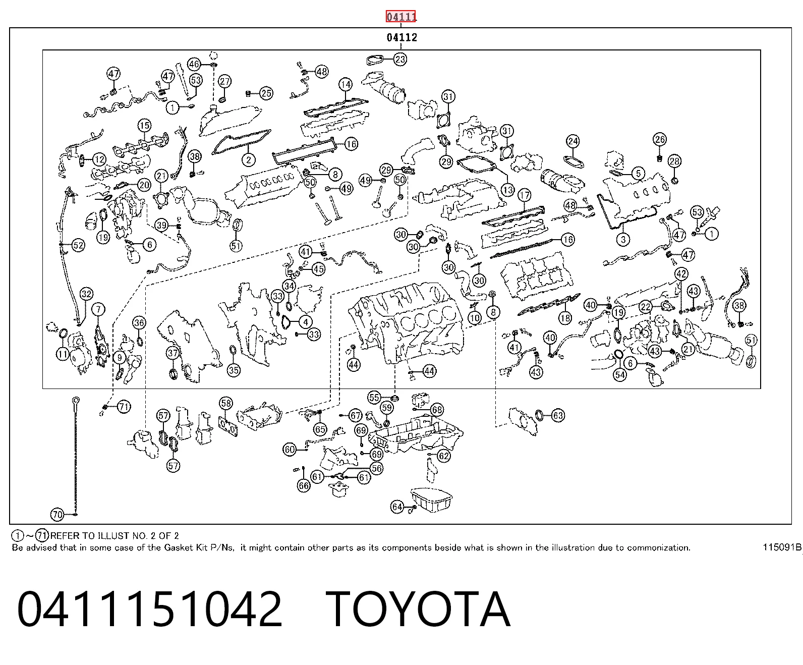 0411151042 Toyota