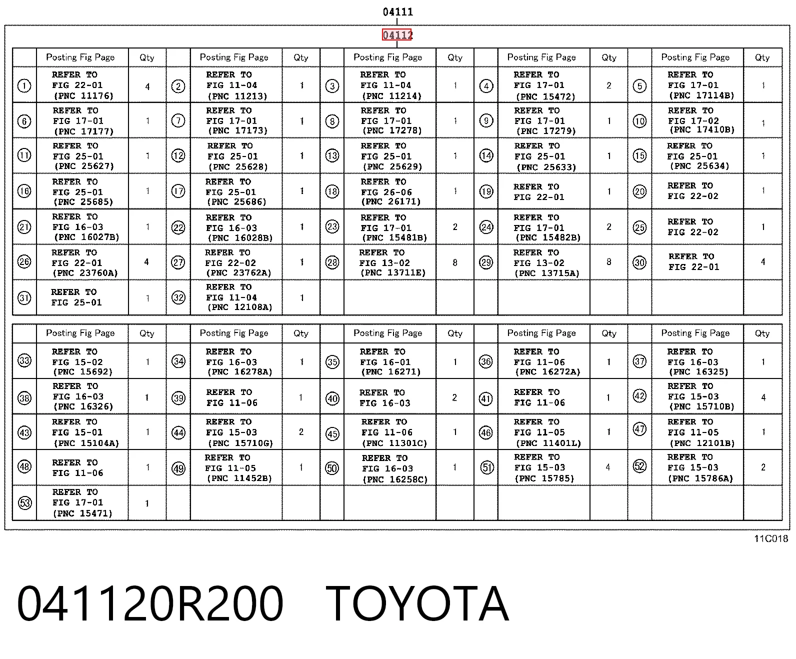 041120R200 Toyota