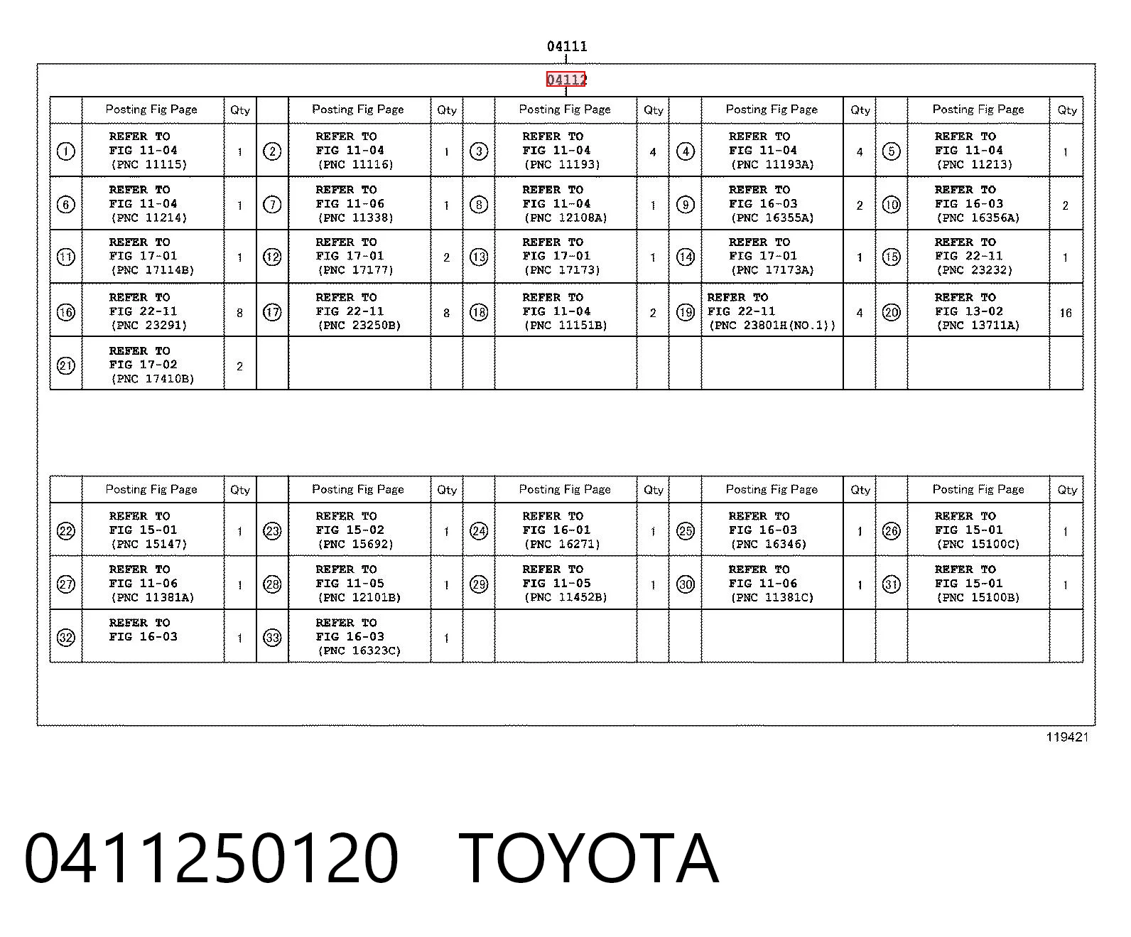 0411250120 Toyota