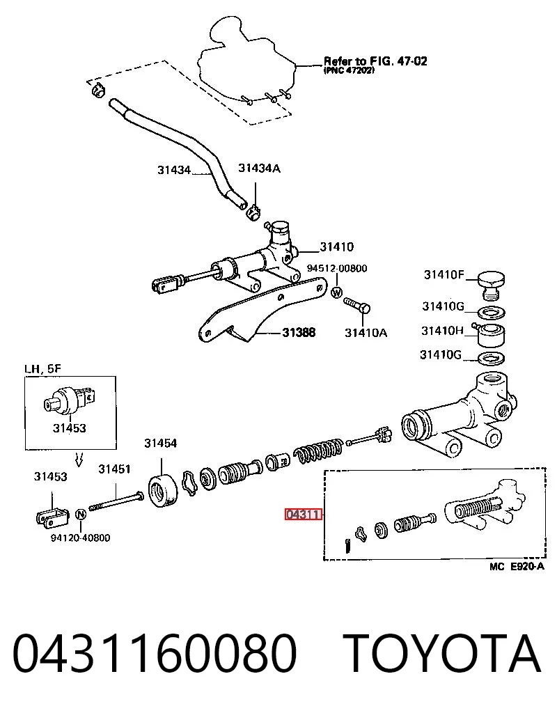 0431160080 Toyota