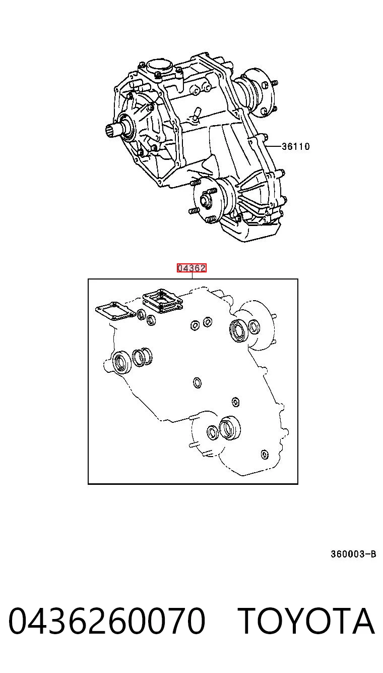 0436260070 Toyota 