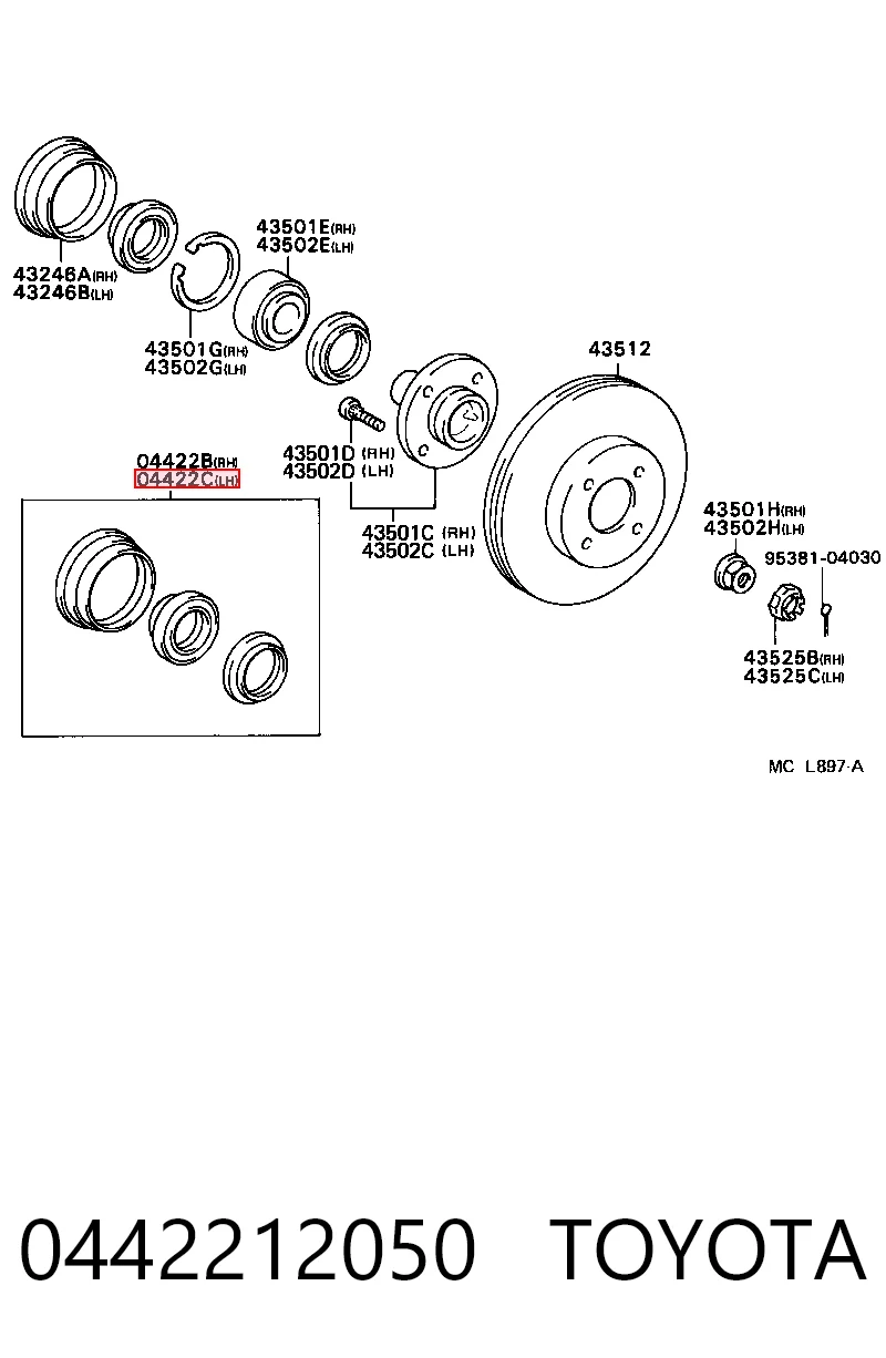 0442212050 Toyota