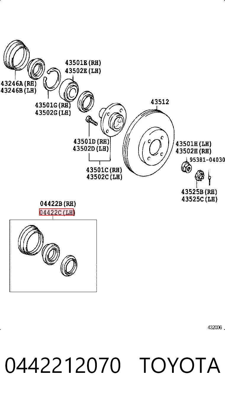 0442212070 Toyota
