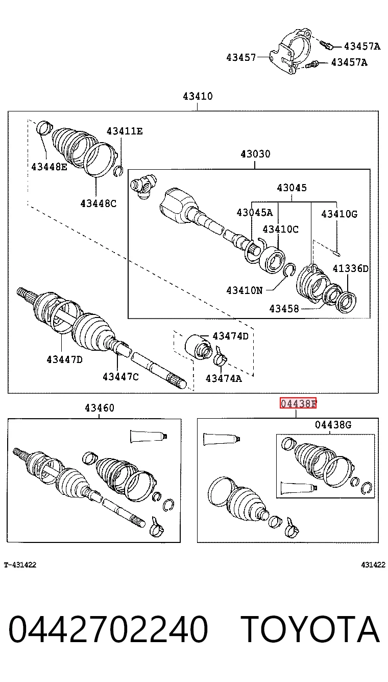 0442702240 Toyota