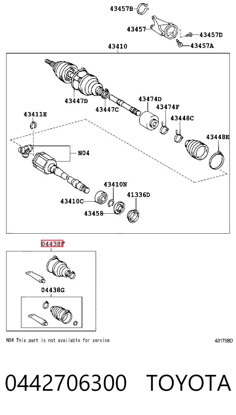 0442706300 Toyota