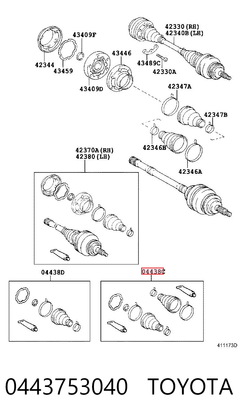Fuelle, semieje delantero interior Mercedes A 